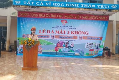 Trường THCS Nguyễn Văn Trỗi ra mắt “Mô hình 3 Không về ANTT”